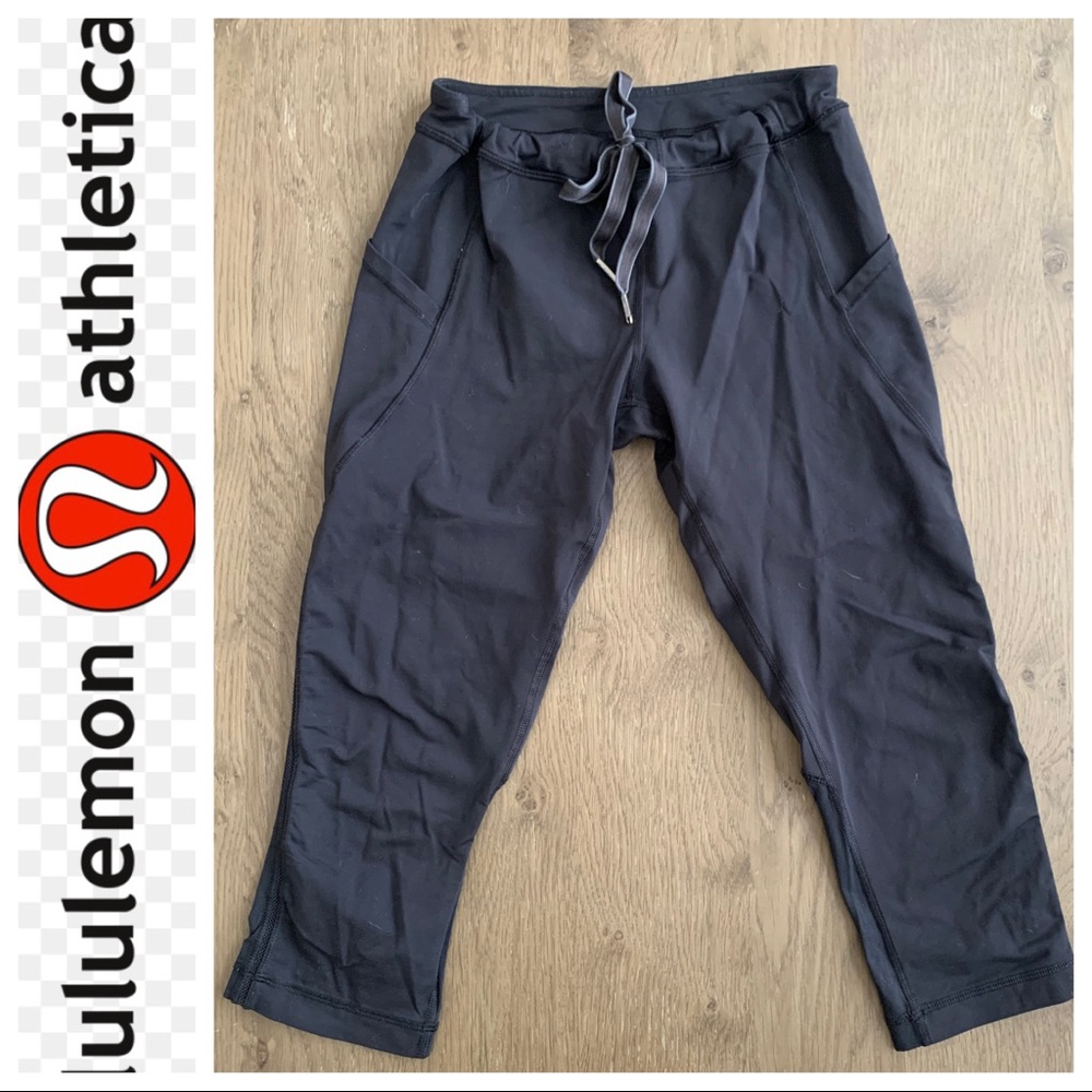 Lululemon cropped drawstring leggings joggers